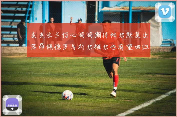 麦克法兰信心满满期待帕尔默复出若昂佩德罗与科尔维尔也有望回归